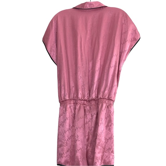 Victoria’s Secret Pink Sleep Satin Logo Romper - Picture 4 of 7